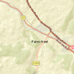 Fains-Véel Street Map