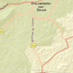 Dossenheim-sur-Zinsel Street Map