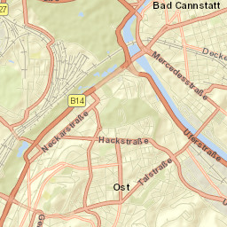 Stuttgart-Ost Street Map