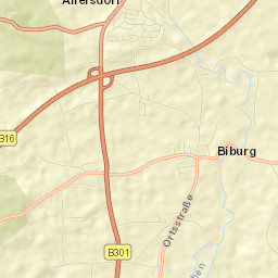 Biburg Street Map