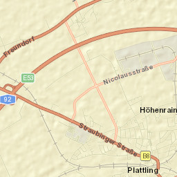 Plattling Street Map