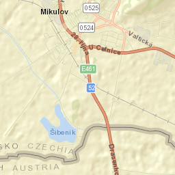 Mikulov Street Map