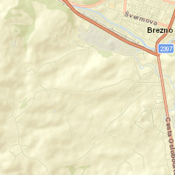 Brezno Street Map