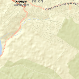 Borshchiv Street Map