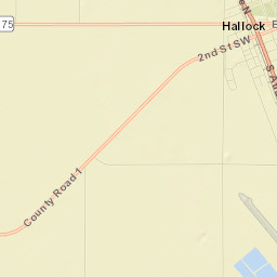 Hallock Street Map