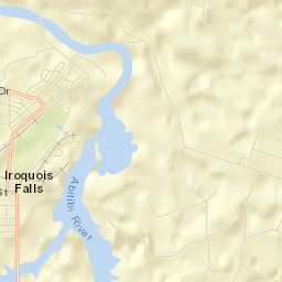 Iroquois Falls Street Map