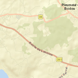 Pleumeur-Bodou Street Map