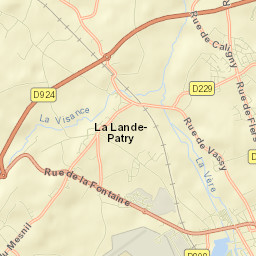 La Lande-Patry Street Map