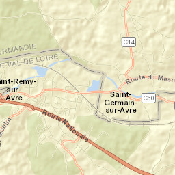 Saint-Rémy-sur-Avre Street Map