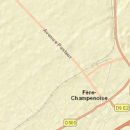 Fère-Champenoise Street Map