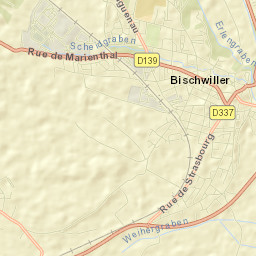 Bischwiller Street Map