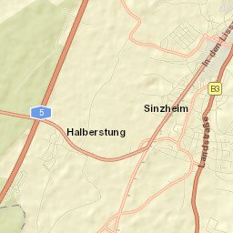 Sinzheim Street Map
