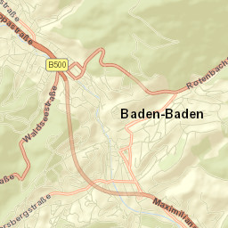 Baden-Baden Street Map