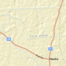 Hevlín Street Map