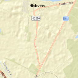 Hlohovec Street Map