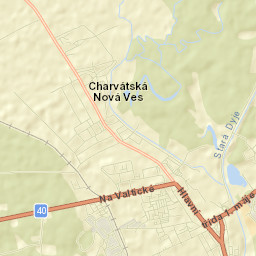 Okres Břeclav Street Map