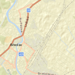 Břeclav Street Map