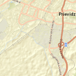 Prievidza Street Map