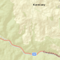 Kavečany Street Map