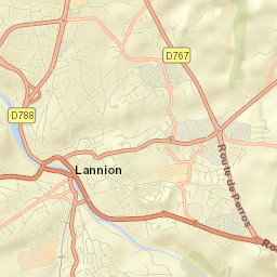 Lannion Street Map