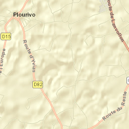 Plourivo Street Map
