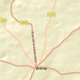 Brécey Street Map