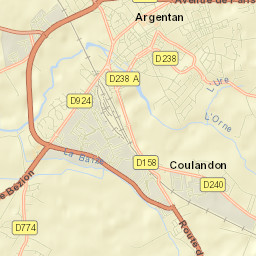Argentan Street Map