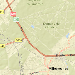 Villecresnes Street Map