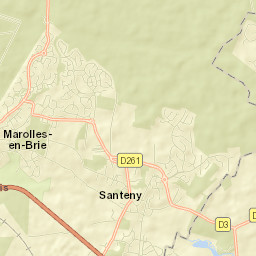Santeny Street Map