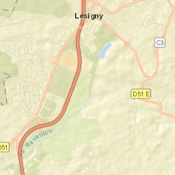 Lésigny Street Map