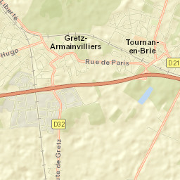 Gretz-Armainvilliers Street Map