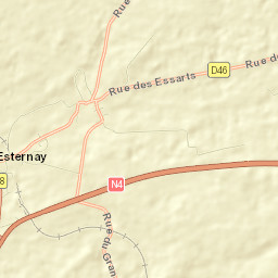 Esternay Street Map