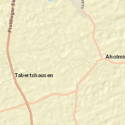 Aholming Street Map