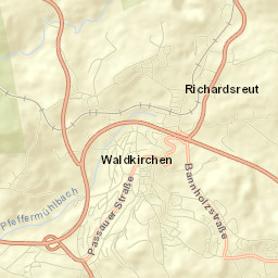 Waldkirchen Street Map