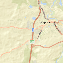Kaplice Street Map