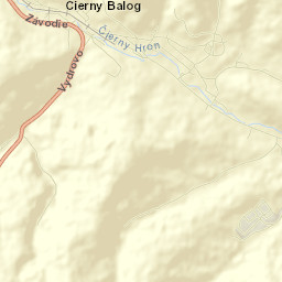 Čierny Balog Street Map