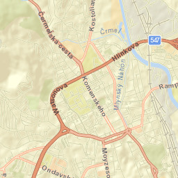 Košice I Street Map