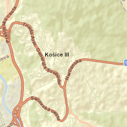 Košice III Street Map