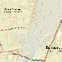 Kramators’k Street Map