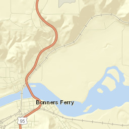 Bonners Ferry Street Map
