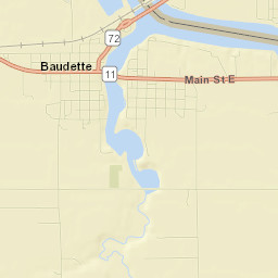 Baudette Street Map