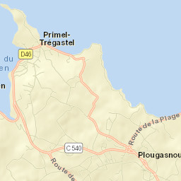 Plougasnou Street Map