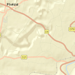 Ploëzal Street Map