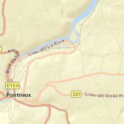 Pontrieux Street Map