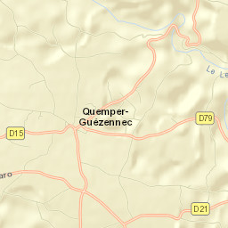 Quemper-Guézennec Street Map