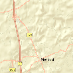 Pléhédel Street Map