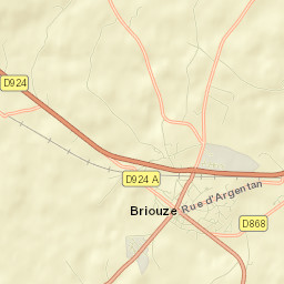 Briouze Street Map
