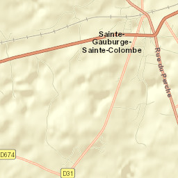 Sainte-Gauburge-Sainte-Colombe Street Map
