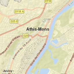 Athis-Mons Street Map