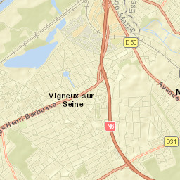 Montgeron Street Map
